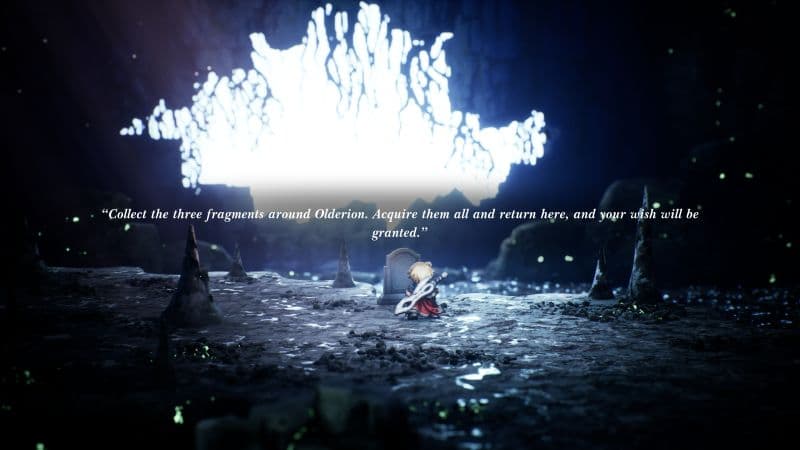 The glowing gravestone inside Ruby Cave